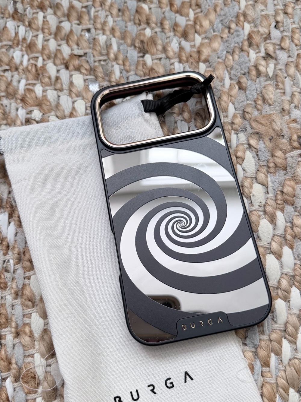 ELITE Burga Black Protective Phone Case with Gold Logo